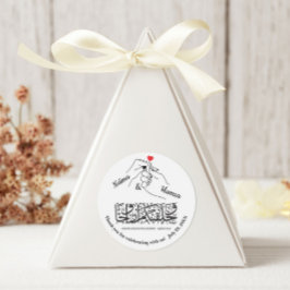 Adesivo Coletor de Mãos Vermelho - 3 polegadas