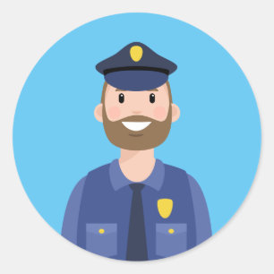 Adesivo Coletor de Polícia Clássico