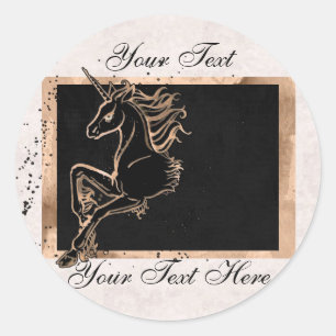 Adesivo Coletor de Unicórnio Preto