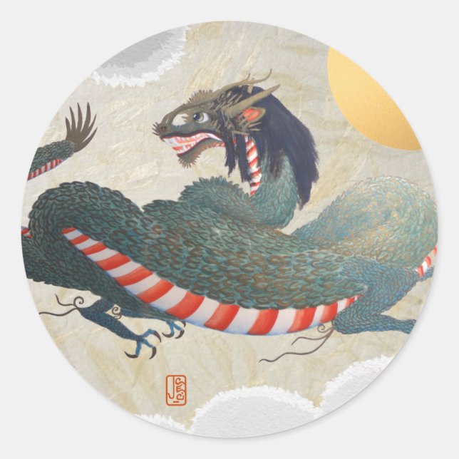 Adesivo Coletor DRAGON Classic Round 1/2" (Frente)