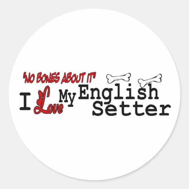 Adesivo Coletor Inglês (I Love) (Frente)