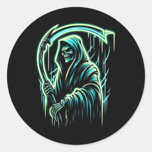 Adesivo Coletor Skeleton Caveira Legal Halloween Heavy Met
