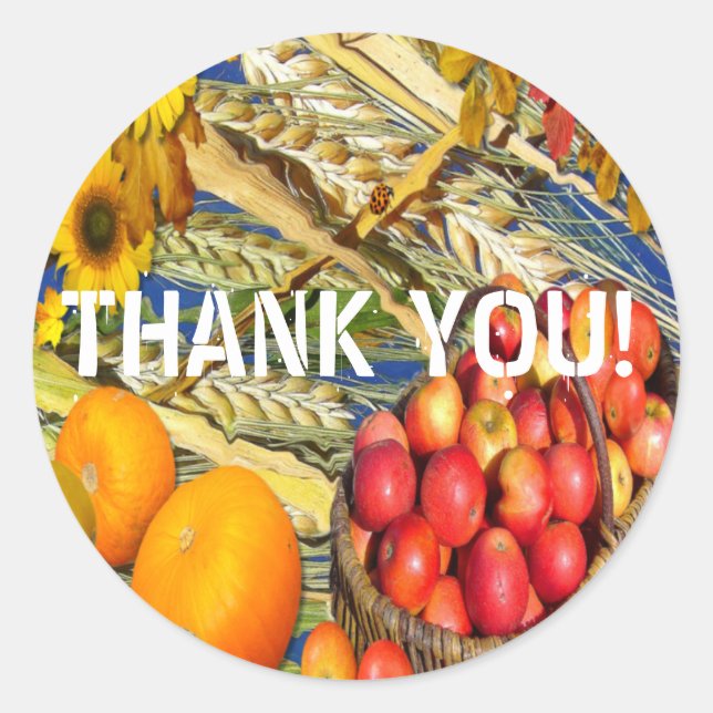 Adesivo COLHEITA DO OUTONO ~ Envelope Vedantes/adesivos (Frente)