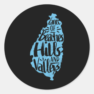 Adesivo Colinas E Vales De Terra Das Praias - Ruas. Mapa D