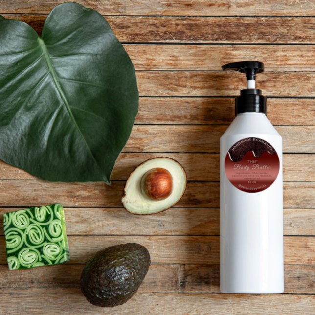 Adesivo Colírio de Manteiga Corpo Embalagem de Produto Cho (Criador carregado)