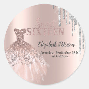 Adesivo Colírio prateado legal,Rosa de vestir Dourado Swee