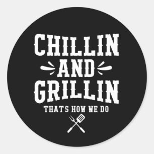 Adesivo Coll Grillin Chillin Arte Palavra