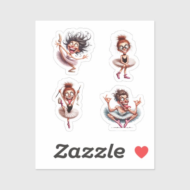 Adesivo collection ballerinas crazy  (Folha)