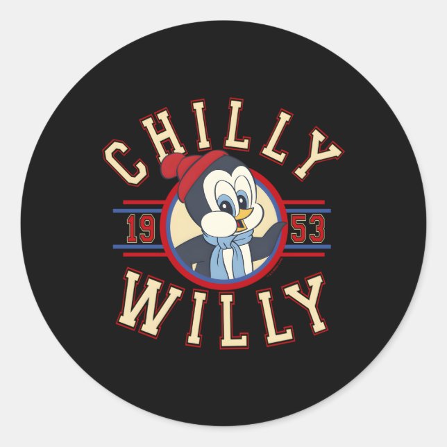 Adesivo Collegiato de retrocesso Chilly Willy 1953 (Frente)