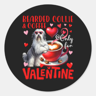 Adesivo Collie E Café Com Carborras Apenas Para Piada De N