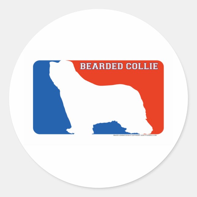 Adesivo Collie Major League Dog Sticker (Frente)