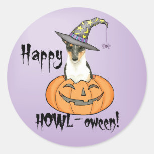 Adesivo Collie Suave do Halloween