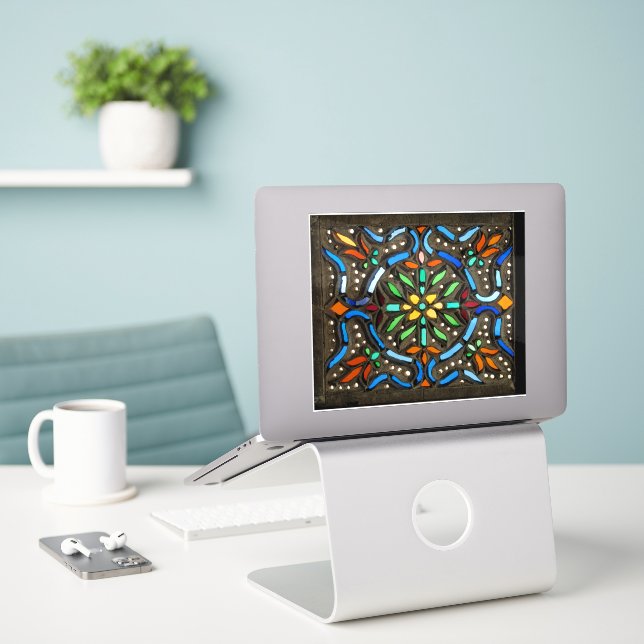 Adesivo Collorful Ottoman pattern (Laptop na mesa)