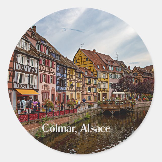 Adesivo Colmar, Alsace, fotografia cênica da França (Frente)