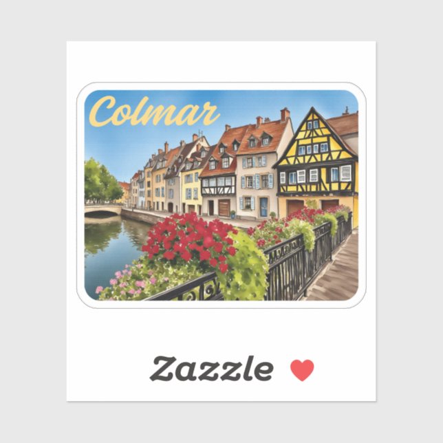 Adesivo Colmar França Aquarela (Folha)