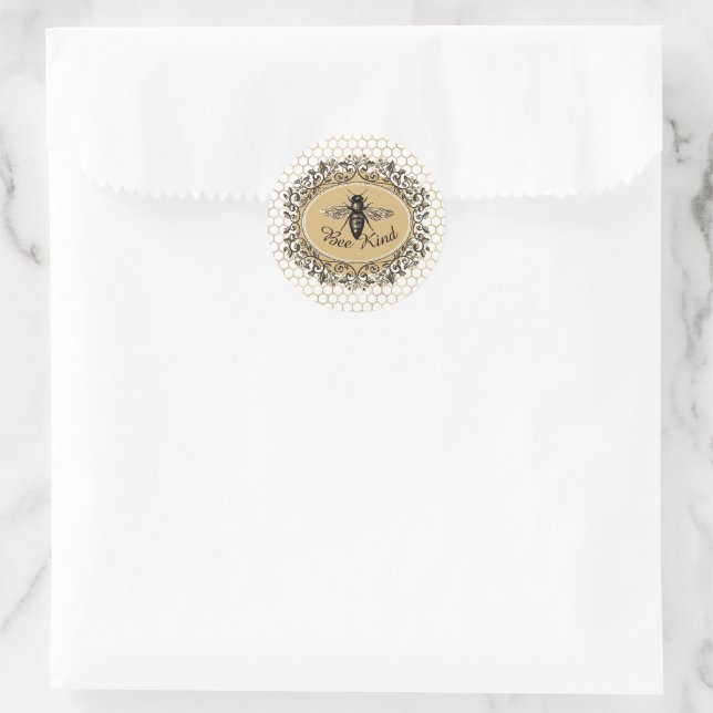 Adesivo Colmeia de mel gentil (Bolsa)