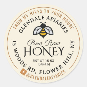 Adesivo Colmeias para o House Puro Raw Honey Honeybeker St