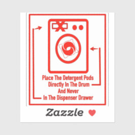 Adesivo Colocar os Pods Diretamente na Área de Inicializaç