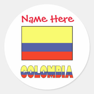 Adesivo Colômbia e Personalização Vermelha da Bandeira Col