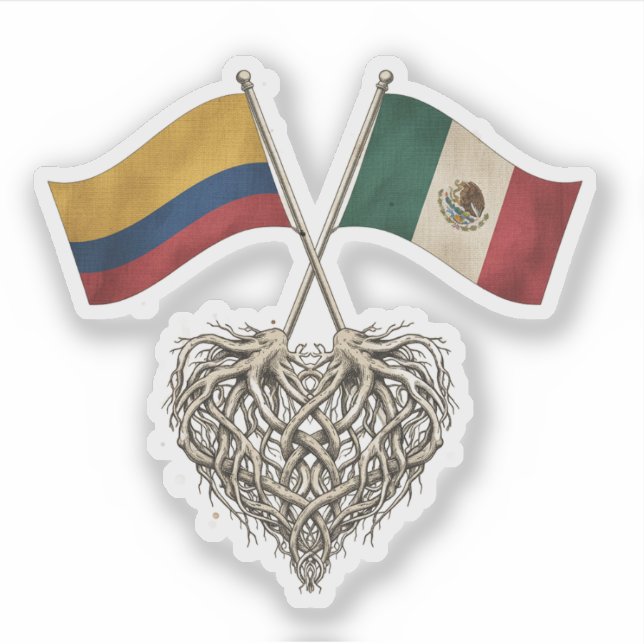 Adesivo Colombiano-Mexicano (Frente)