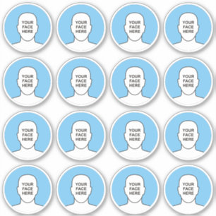 Adesivo Coloque a face no círculo