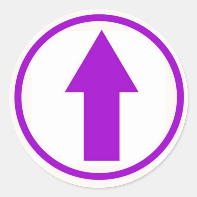 Adesivo Coloque-o na influência - Roxo (Frente)