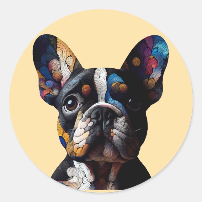 Adesivo Color Theory Frenchie (Frente)