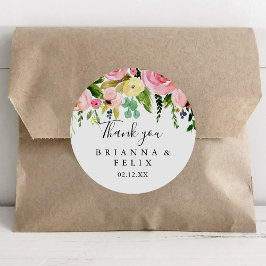 Adesivo Coloração tropical Outono Obrigado Favor De Casame