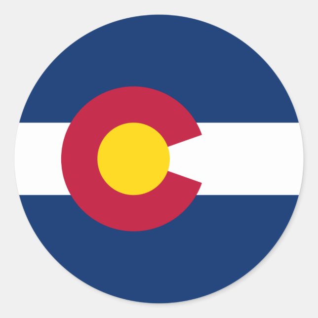 Adesivo Coloradan Flag, Flag do Colorado (Frente)