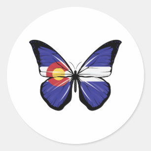 Adesivo Colorado Butterfly Flag