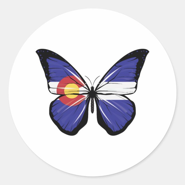 Adesivo Colorado Butterfly Flag (Frente)