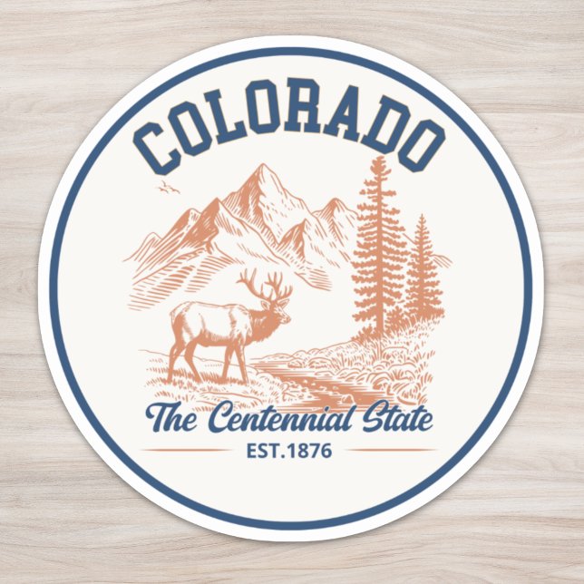 Adesivo Colorado Deer Mountain | The Centennial State (Criador carregado)