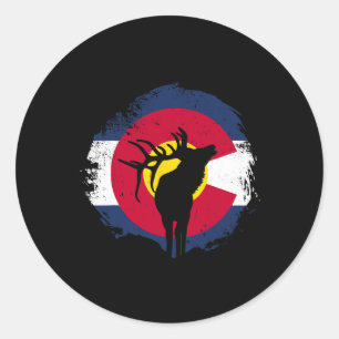Adesivo Colorado Elk - Estado Do Colorado - Elk Hunter - E