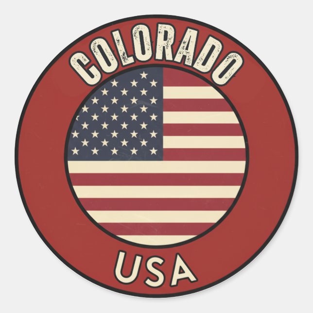 Adesivo Colorado Estados Unidos (Frente)