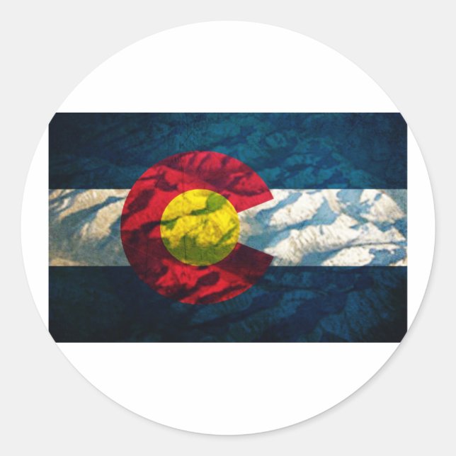 Adesivo Colorado flag Rock Mounties (Frente)