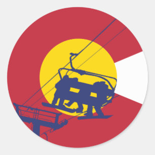 Adesivo Colorado Flag Sticker