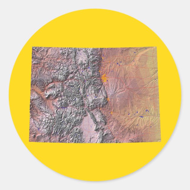 Adesivo Colorado Map Sticker (Frente)