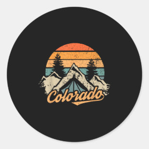 Adesivo Colorado - Montanhas da Natureza Vintage Retro Cam