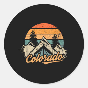 Adesivo Colorado - Montanhas Retrô Vintage Natureza Caminh
