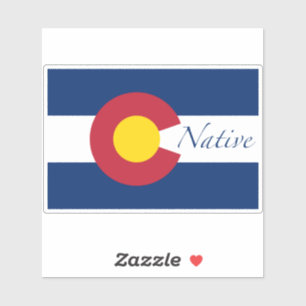 Adesivo Colorado Native Flag