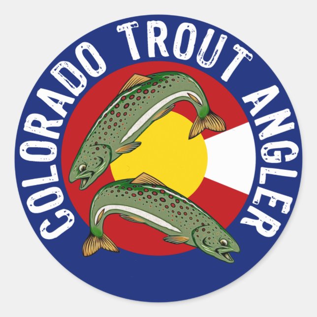 Adesivo Colorado Trout Angler (Frente)