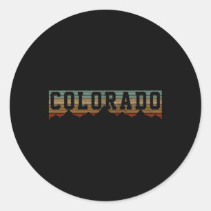 Adesivo Colorado Vintage Montanhas Rochosas Natureza Ao Ar
