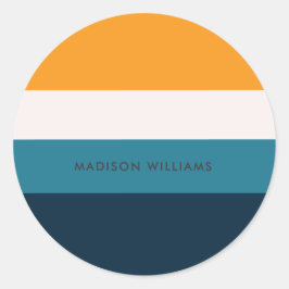 Adesivo ColorBlock Horizontal Strike Classic Round Sticke