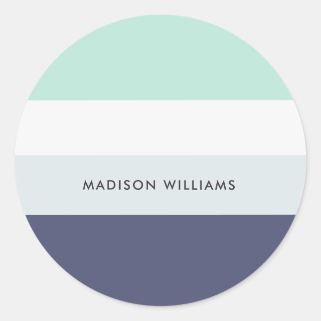 Adesivo ColorBlock Horizontal Strike Classic Round Sticke (Frente)