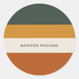 Adesivo ColorBlock Horizontal Strike Classic Round Sticke