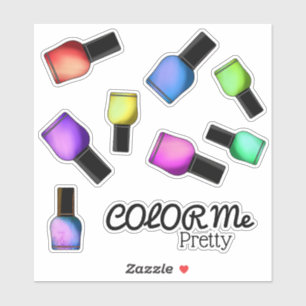 Adesivo Colore-me Bonito Nail Polonês, Doce