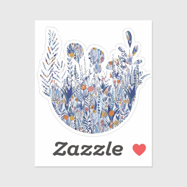 Adesivo Colorful Bold Garden Mix (Folha)