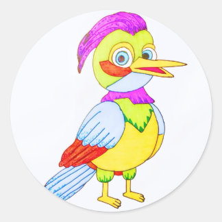 Adesivo Colorful Cartoon Bird