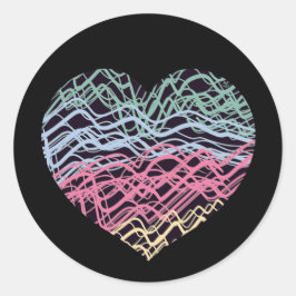 Adesivo Colorful Heart Motif
