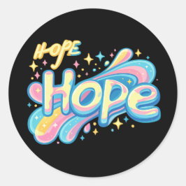 Adesivo Colorful Hope Graffiti - Y2K Sparkle Aesthetic